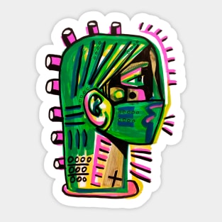 Colorful face Sticker